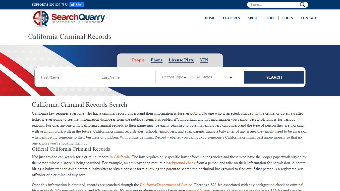 Free California Criminal Records | Enter a Name & View Criminal Records